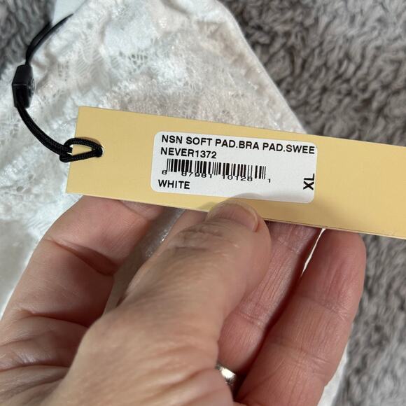Cosabella NWT White Never Say Never Sweetie Padded Bralette XL - Picture 6 of 8